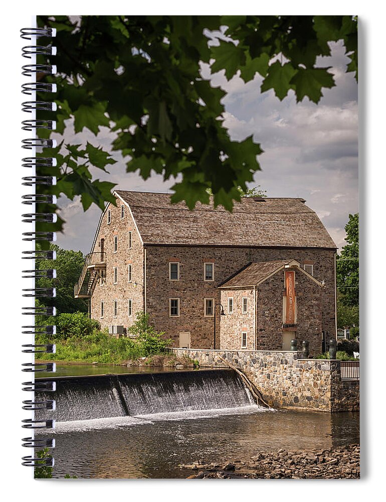 Terry D Photography Spiral Notebook featuring the photograph Hunterdon Art Museum Clinton NJ by Terry DeLuco