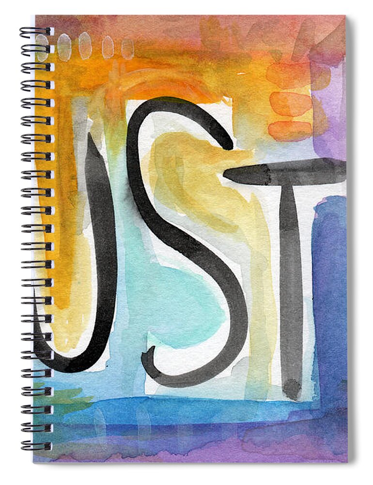 Hustle Spiral Notebook featuring the painting Hustle- Art by Linda Woods by Linda Woods