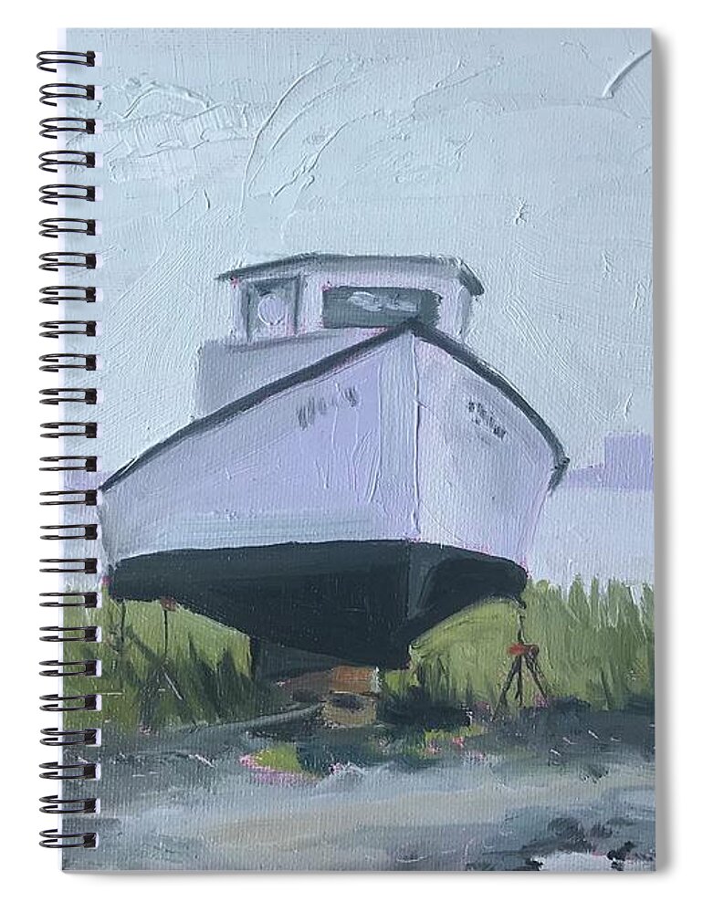 Impressionism Spiral Notebook featuring the painting Hustler by Maggii Sarfaty