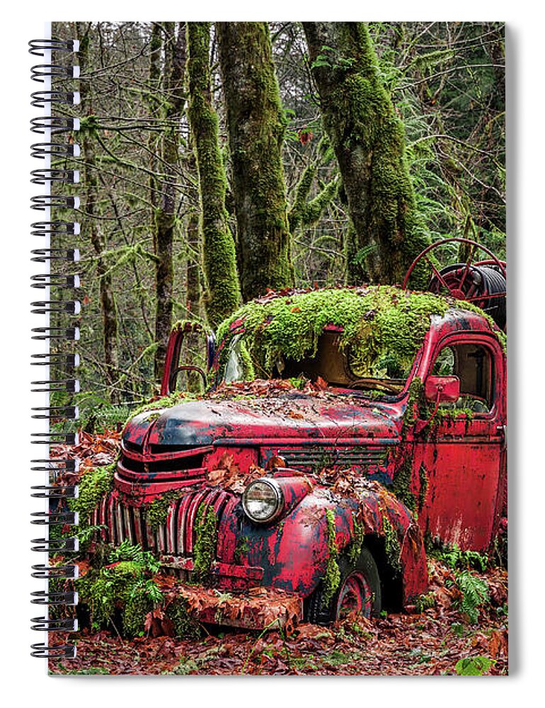 Mother Nature Spiral Notebook featuring the photograph Hybrid Fire Truck by William Blonigan