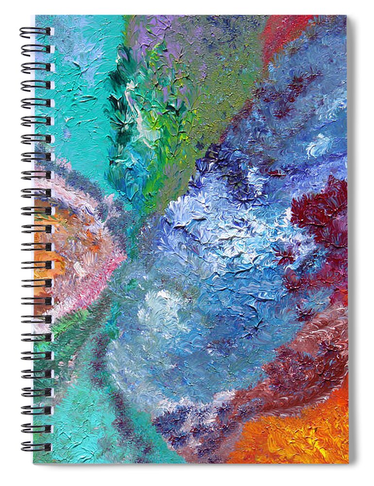 Fusionart Spiral Notebook featuring the painting Hydrangea by Ralph White