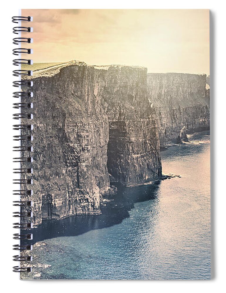Kremsdorf Spiral Notebook featuring the photograph Hymn Of The Cliffs by Evelina Kremsdorf