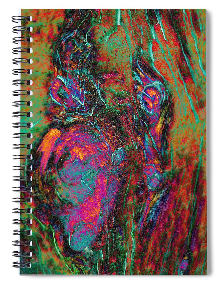 Abstract Spiral Notebook featuring the photograph Hypernesiac Dreams by Char Szabo-Perricelli