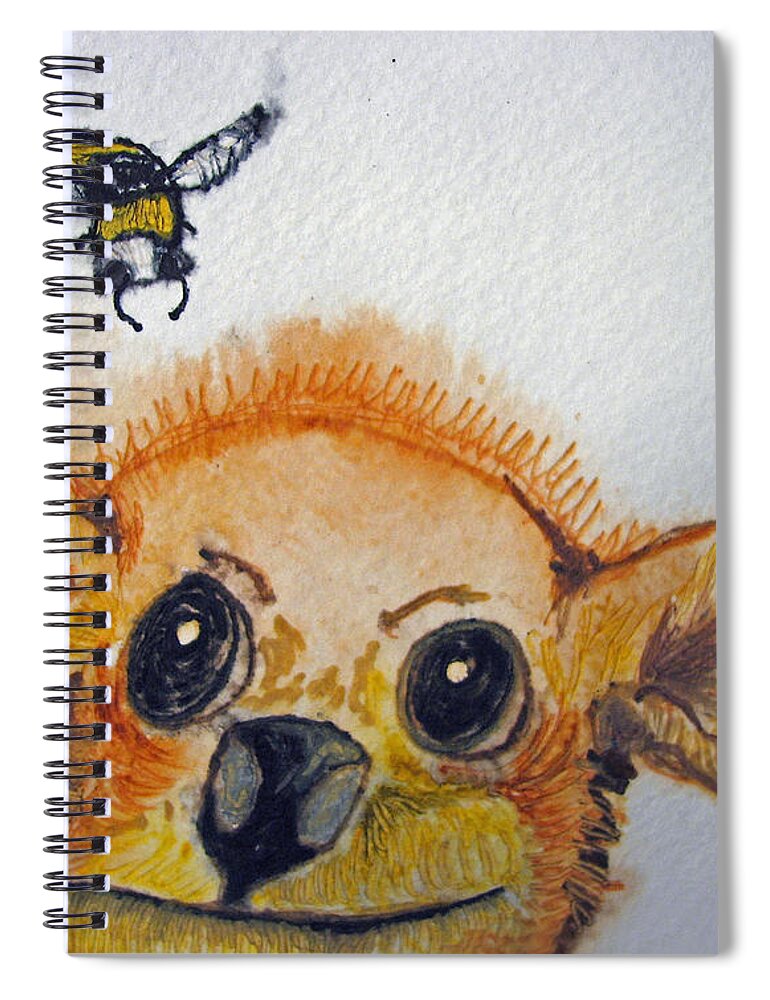 Dogs Spiral Notebook featuring the painting I Aint No Flower by Patricia Arroyo