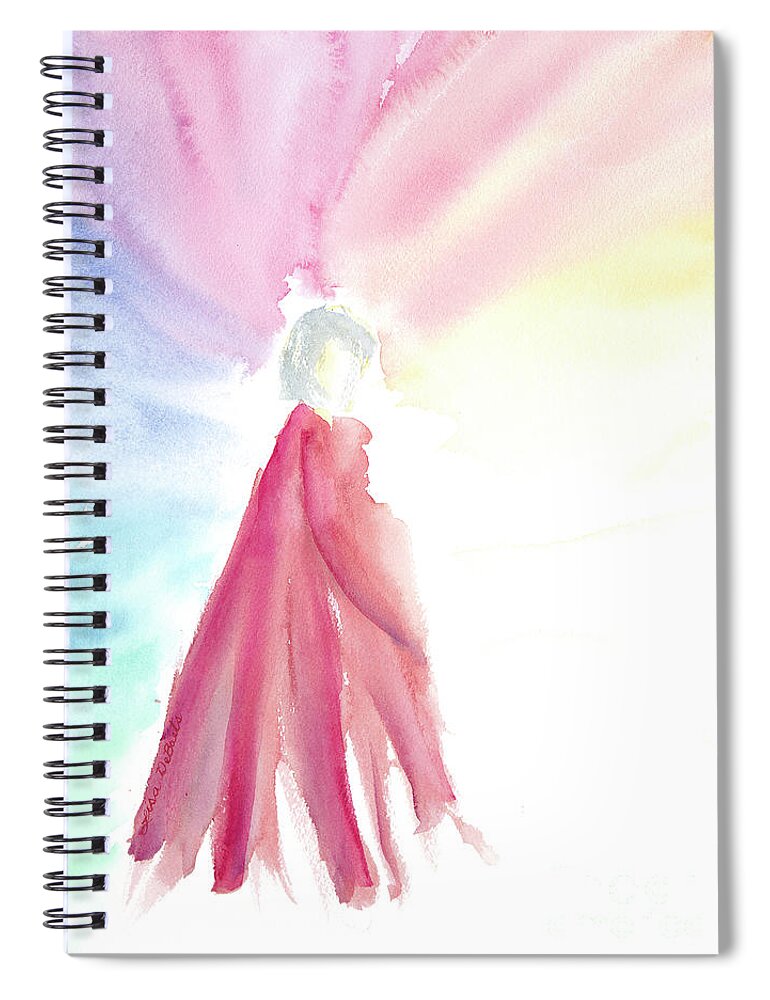 Whimsical Spiral Notebook featuring the painting I can only imagine by Lisa Debaets
