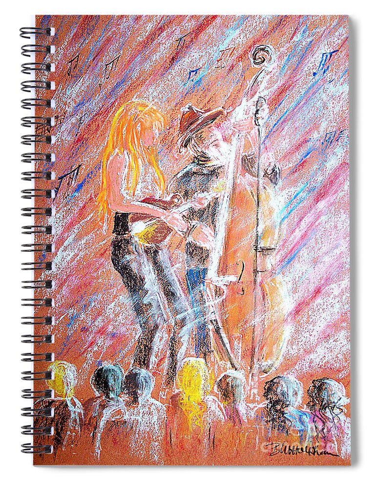 Bluegrass Spiral Notebook featuring the painting I Love Bluegrass by Bill Holkham