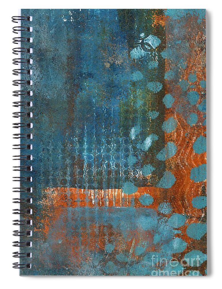 Abstract Spiral Notebook featuring the painting I See Spots 1 by Laurel Englehardt
