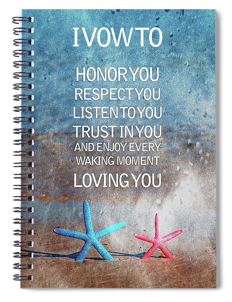 I Vow To Honor Spiral Notebook featuring the photograph I Vow To... by Az Jackson