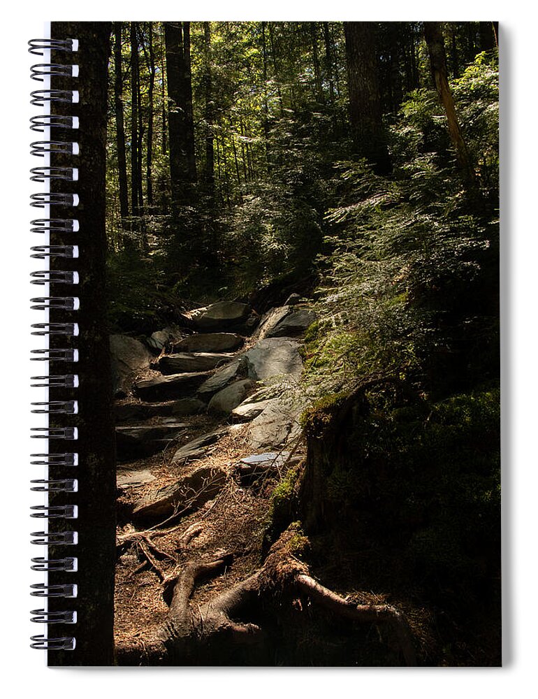 Maine Spiral Notebook featuring the photograph I Will Light Your Way by Holly Ross