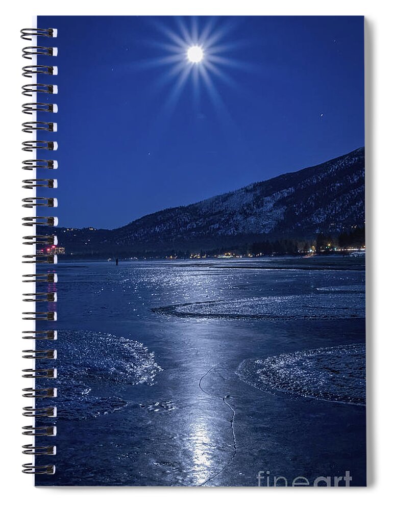 Ice Cold Moonshine Spiral Notebook featuring the photograph Ice Cold Moonshine by Mitch Shindelbower