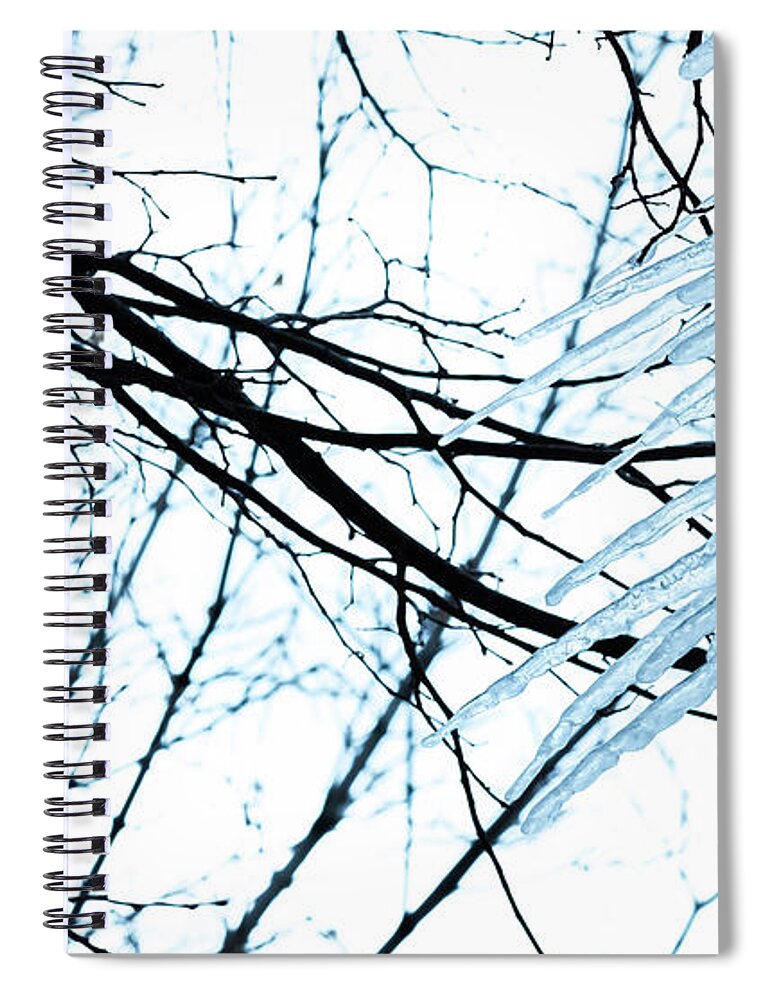 Winter Spiral Notebook featuring the photograph Ice Cold by Steven Milner
