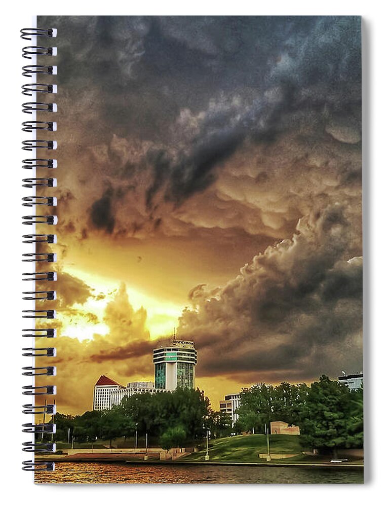 Brian N Duram Spiral Notebook featuring the photograph Ict Storm - from Smrt-phn L by Brian Duram
