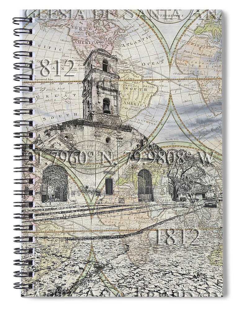 Cuba Spiral Notebook featuring the photograph Iglesia De Santa Ana Passport by Sharon Popek
