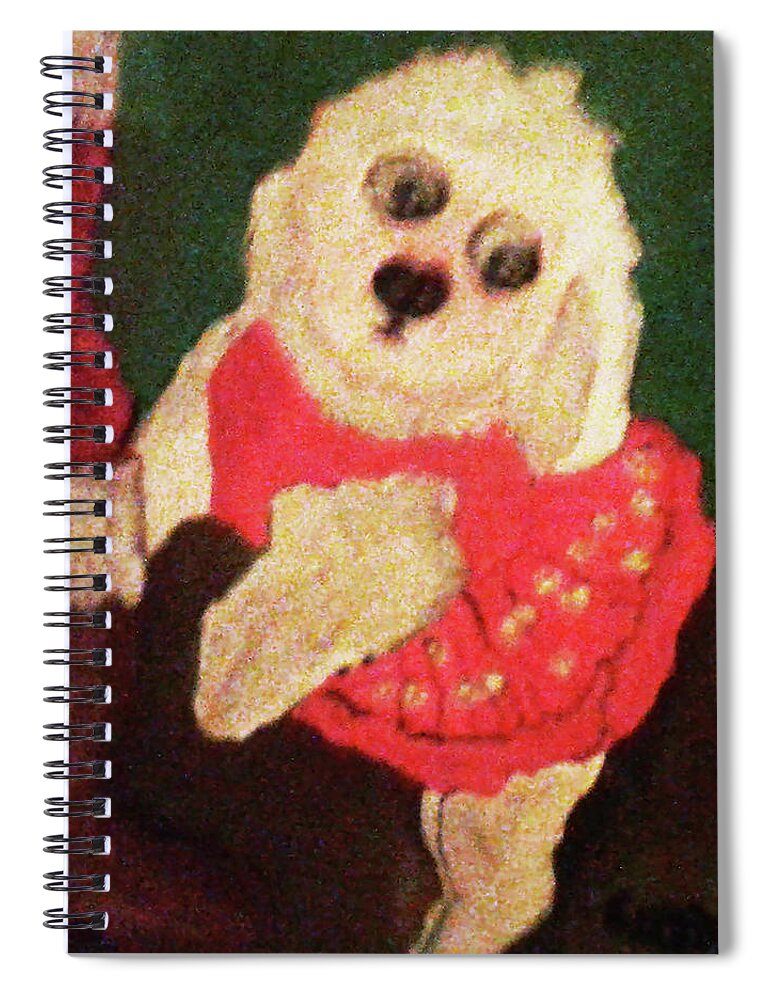 Pets Spiral Notebook featuring the painting I'll Never Let Him Go by Gabby Tary