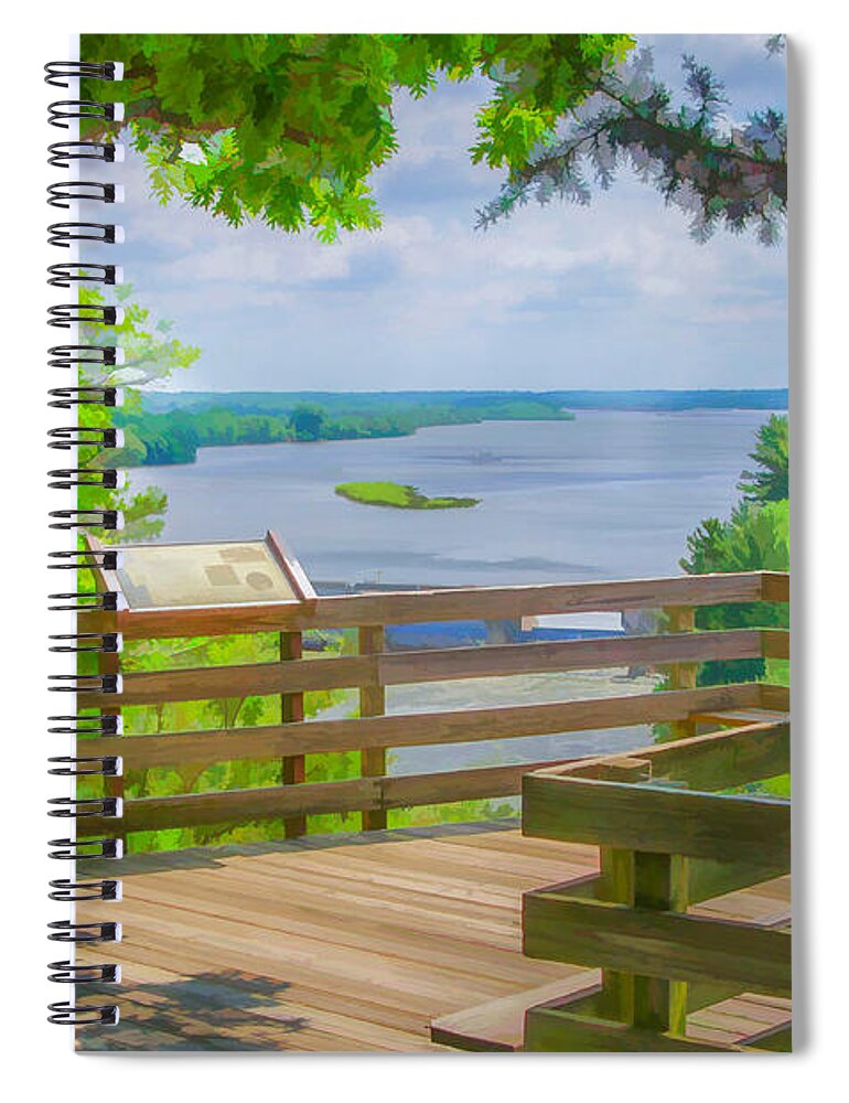 Chicago Spiral Notebook featuring the photograph Illinois River by Will Wagner