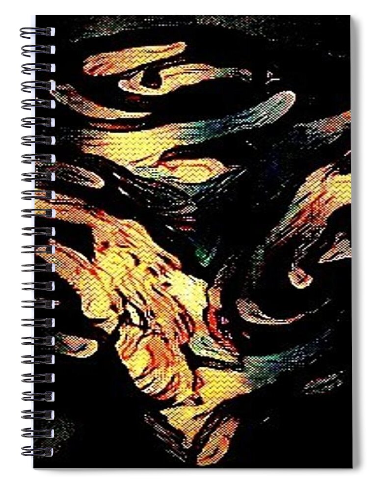 Illuminating Spiral Notebook featuring the pastel Illuminating by Brenae Cochran