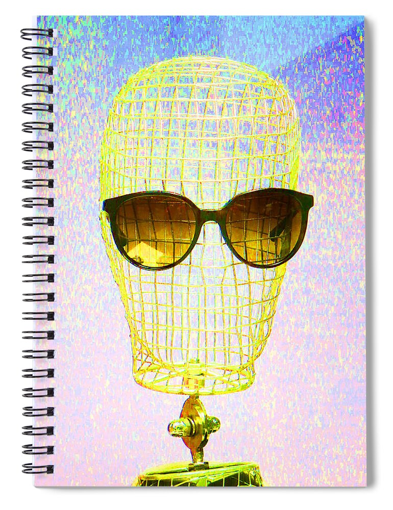 Whimsy Spiral Notebook featuring the photograph I'm Watching by Jessica Levant