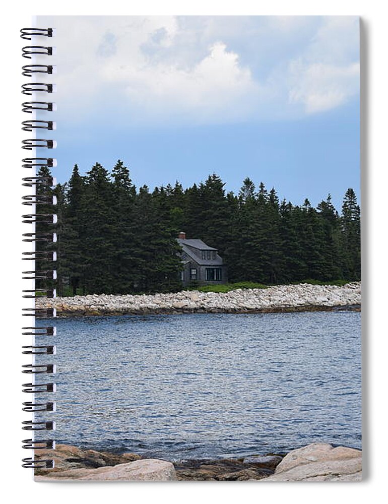Clouds Spiral Notebook featuring the photograph Images from Maine 3 by Barrie Stark