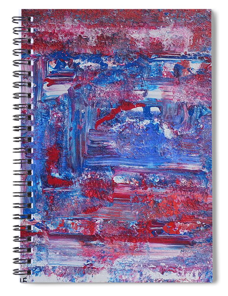 Abstract Spiral Notebook featuring the painting Imagination by Jimmy Clark