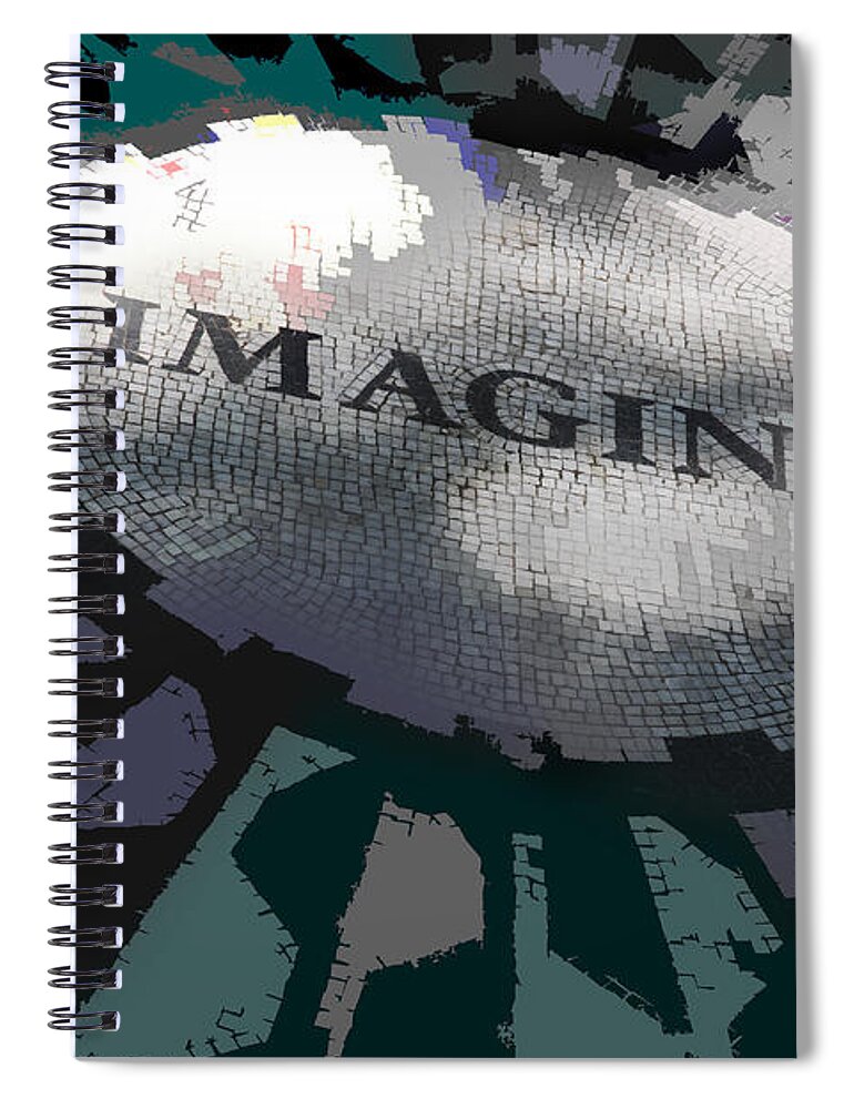 Imagine Spiral Notebook featuring the photograph Imagine by Kelley King