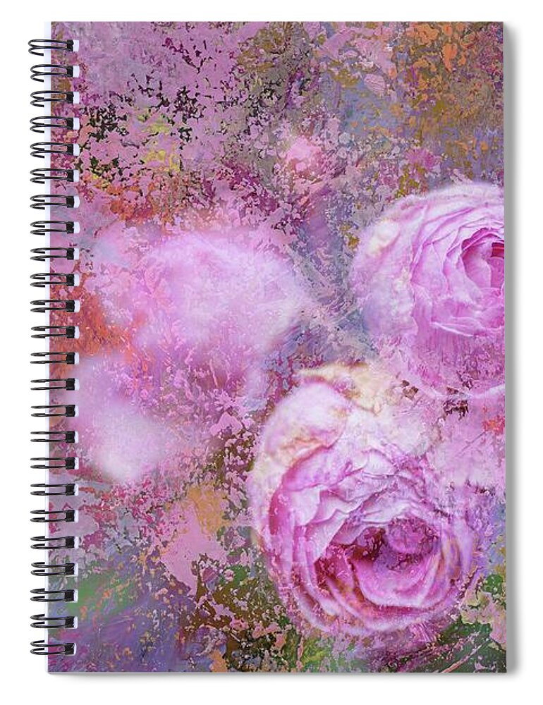 Roses Spiral Notebook featuring the photograph Impressionnist Roses by Eva Lechner