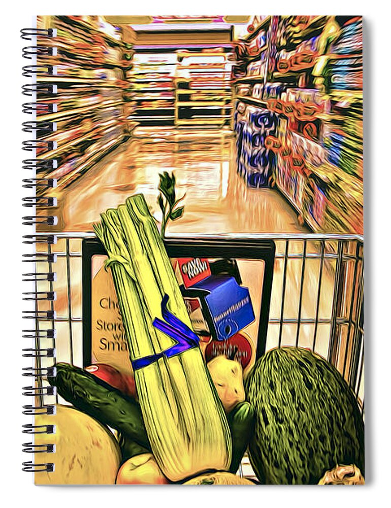 Assortment Spiral Notebook featuring the photograph In a Hurry by Maria Coulson