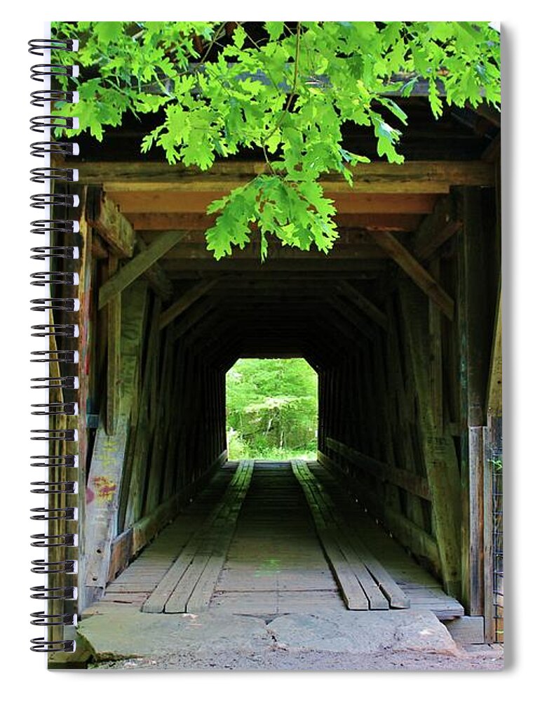 Claremont Spiral Notebook featuring the photograph In And Out Of Bridge by Cynthia Guinn