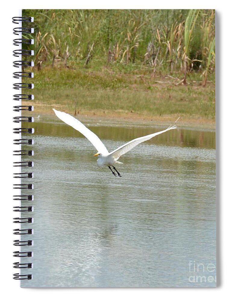 In Flight Spiral Notebook featuring the photograph In Flight by Maria Urso