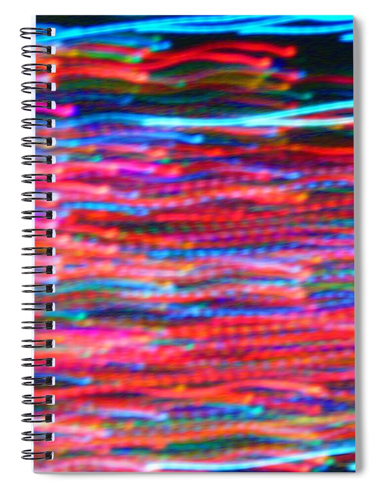 Background Spiral Notebook featuring the digital art In Flow by Vincent Green