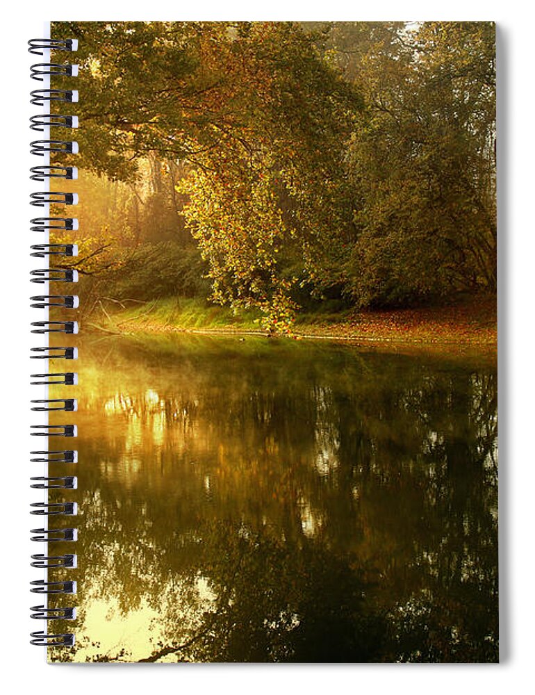 Light Spiral Notebook featuring the photograph In His Presence by Rob Blair