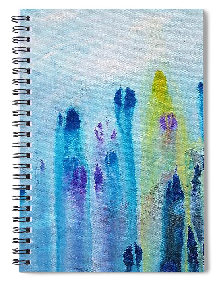 Nature Spiral Notebook featuring the painting Ocean Deep by Kume Bryant