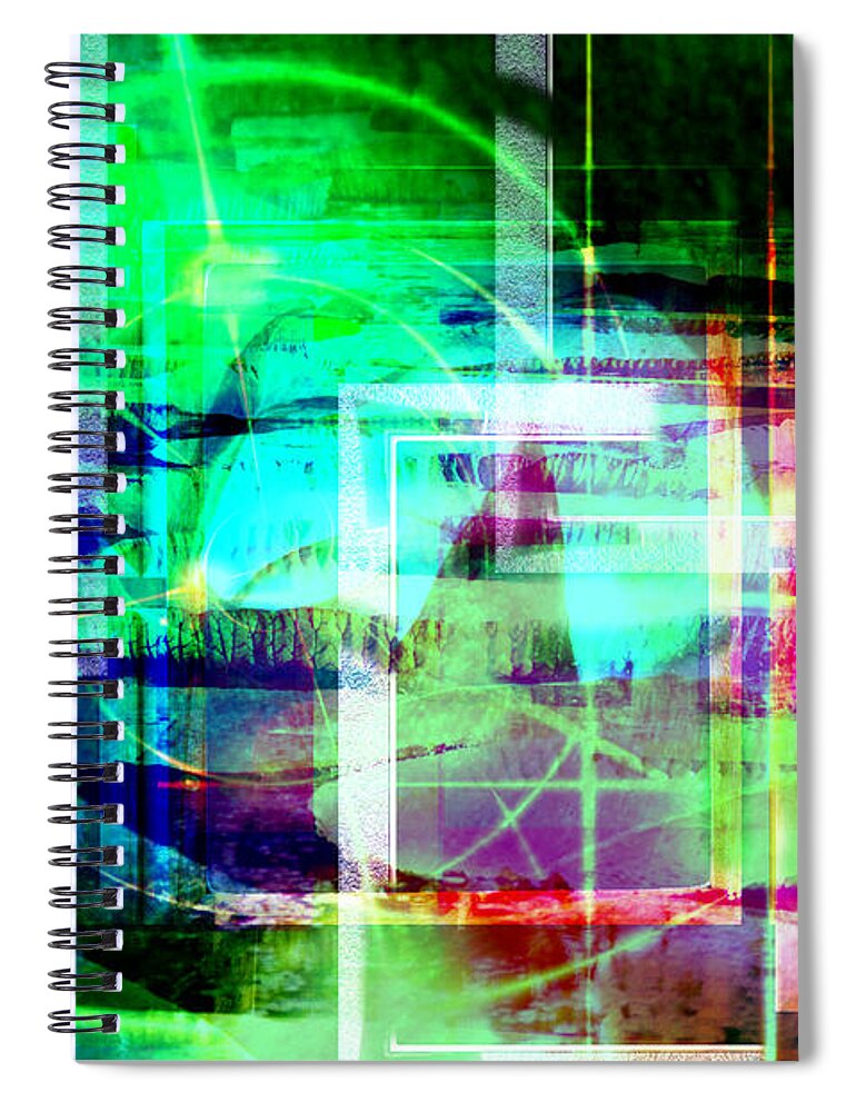 Abstract Spiral Notebook featuring the digital art In Spring.. by Art Di