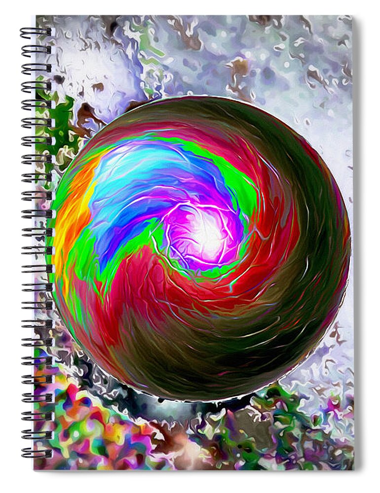 Earth Spiral Notebook featuring the photograph In the Beginning 2nd Generation by Glenn McCarthy Art and Photography