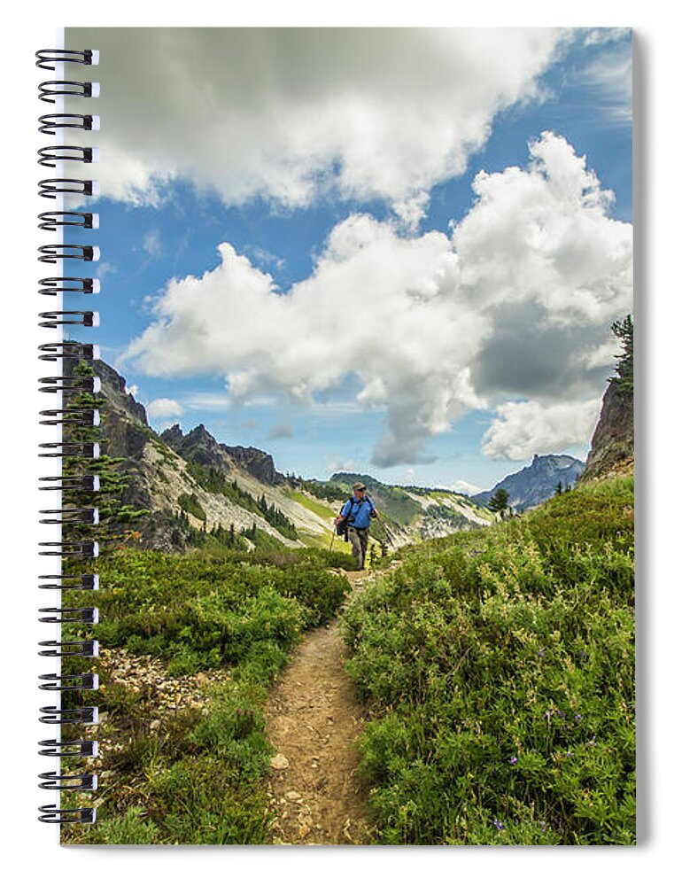 Mount Rainier Spiral Notebook featuring the photograph In the Clouds by Doug Scrima