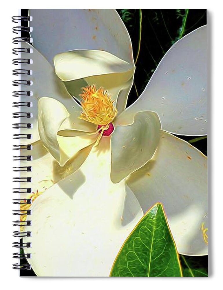 Flower Photography Spiral Notebook featuring the photograph In the Shade by Diana Mary Sharpton
