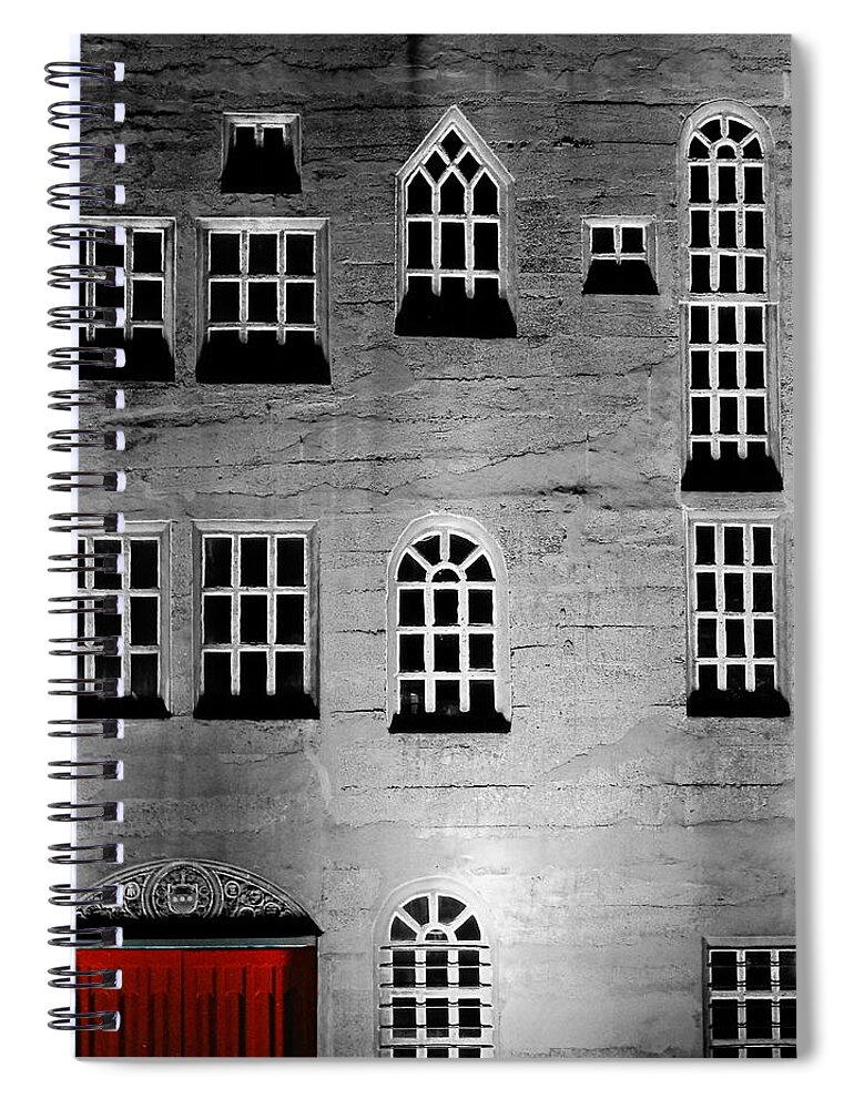 In The Shadows Spiral Notebook featuring the photograph In the Shadows by Dark Whimsy