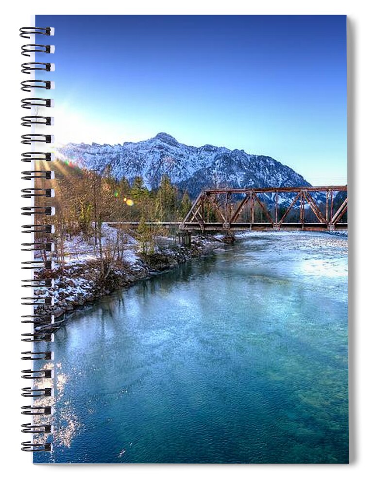 Index Spiral Notebook featuring the photograph Index Washington by Spencer McDonald
