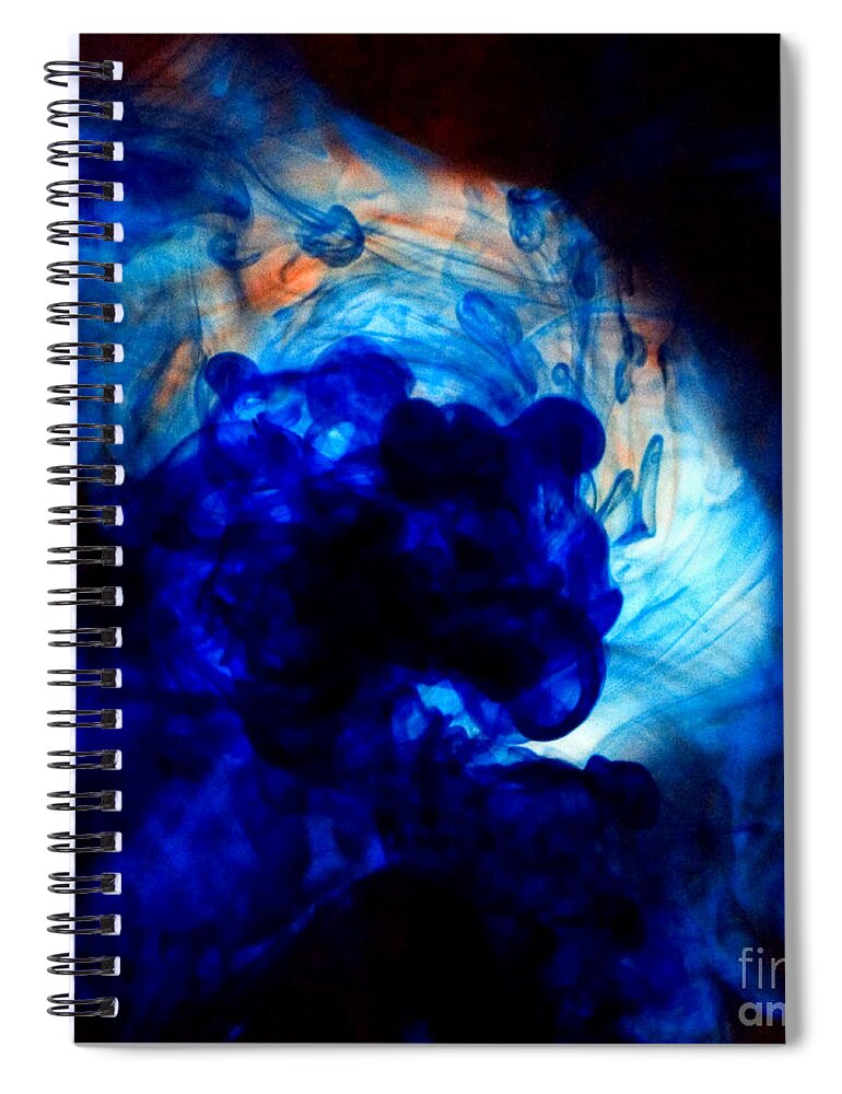 Ink Spiral Notebook featuring the photograph Ink Swirls 002 by Clayton Bastiani