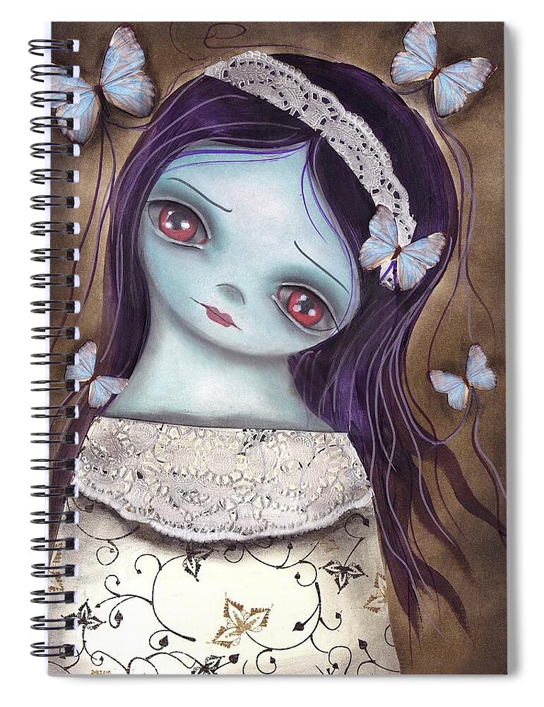 Innocence Spiral Notebook featuring the painting Innocence by Abril Andrade