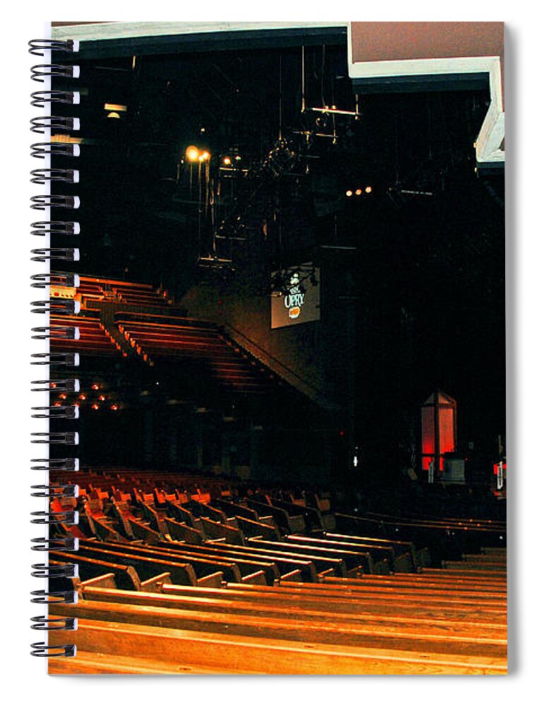 Nashville Spiral Notebook featuring the photograph Inside Grand Ole Opry Nashville by Susanne Van Hulst