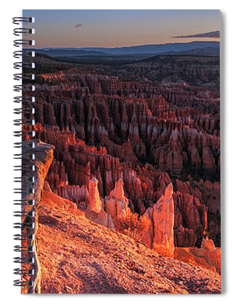 50s Spiral Notebook featuring the photograph Inspiration Point by Edgars Erglis