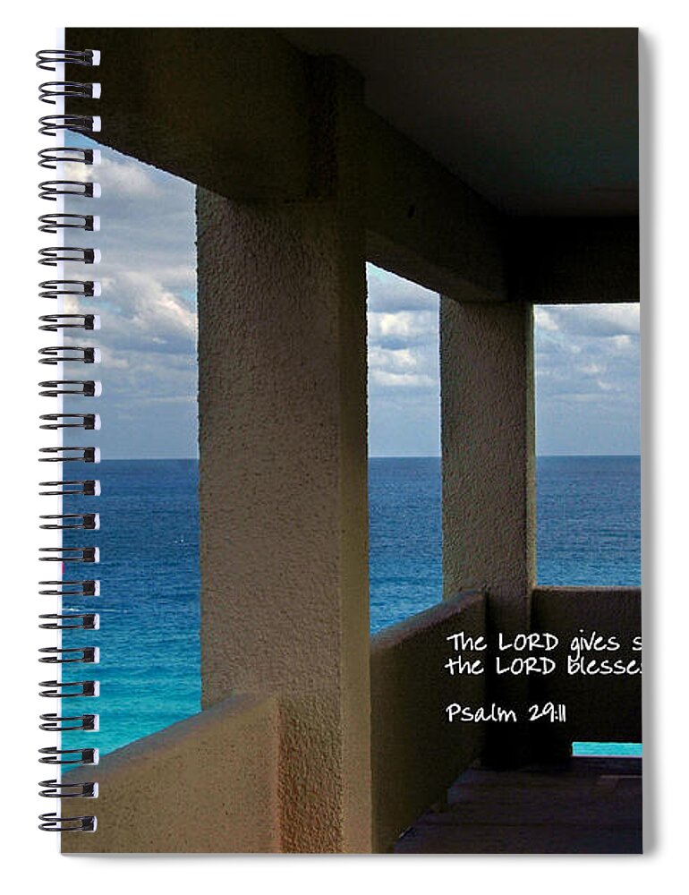 Parasail Spiral Notebook featuring the photograph Inspirational - Picture Windows by Mark Madere