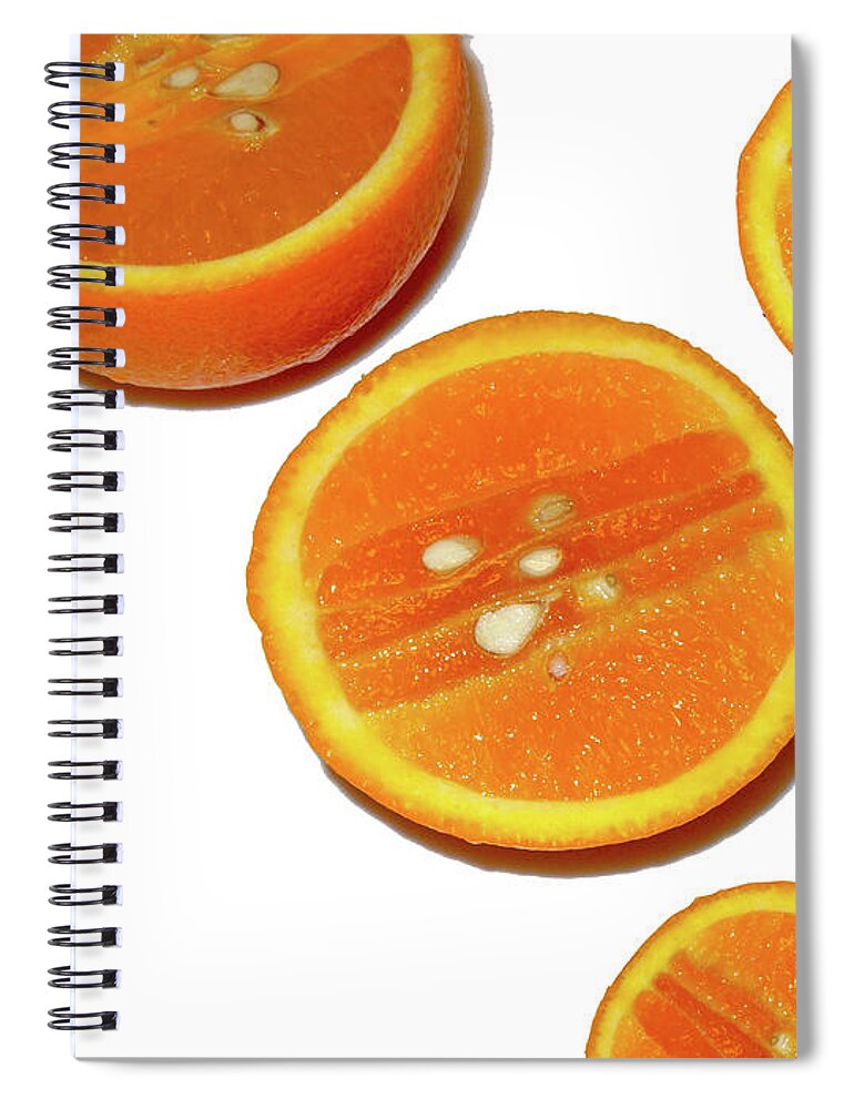 Orange Spiral Notebook featuring the digital art Interior Arrangement by Lynda Lehmann