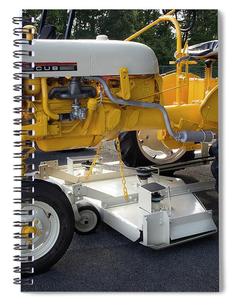Tractor Spiral Notebook featuring the photograph International Harvester Cub by Mike Eingle