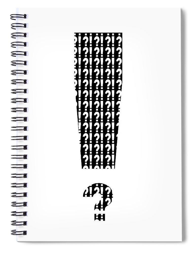 2d Spiral Notebook featuring the photograph Interrobang 3 by Brian Wallace
