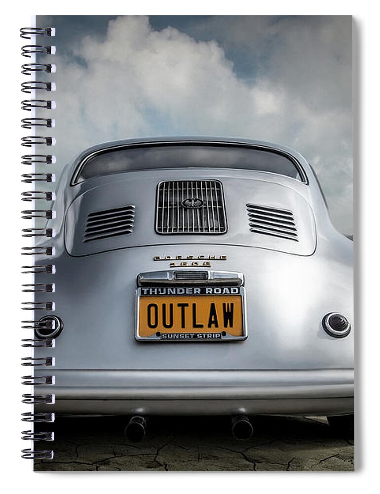 Vintage Spiral Notebook featuring the digital art Into the Badlands by Douglas Pittman