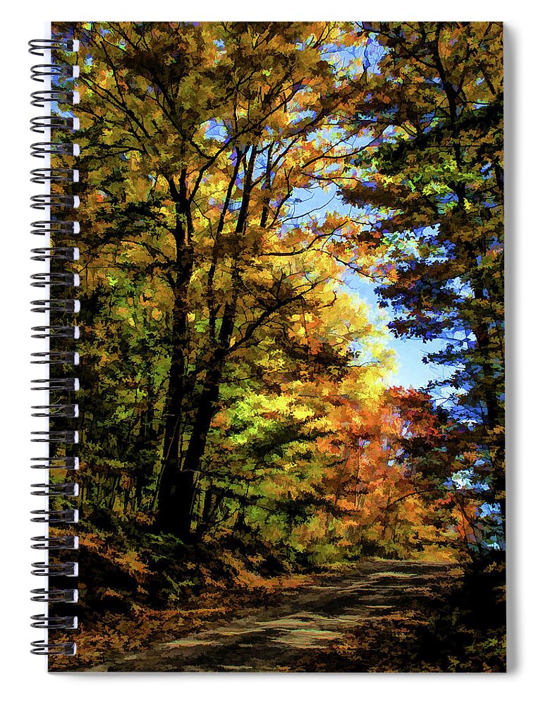 2006 Spiral Notebook featuring the photograph Into the Woods by Monroe Payne