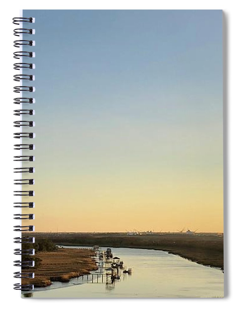 Intracoastal Waterway Spiral Notebook featuring the photograph Intracoastal Waterway by Flavia Westerwelle