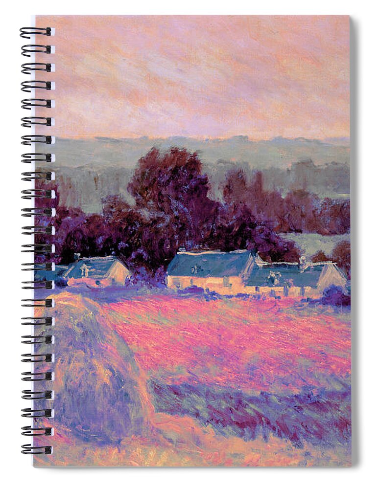 Post Modern Art Spiral Notebook featuring the digital art Inv Blend 10 Monet by David Bridburg