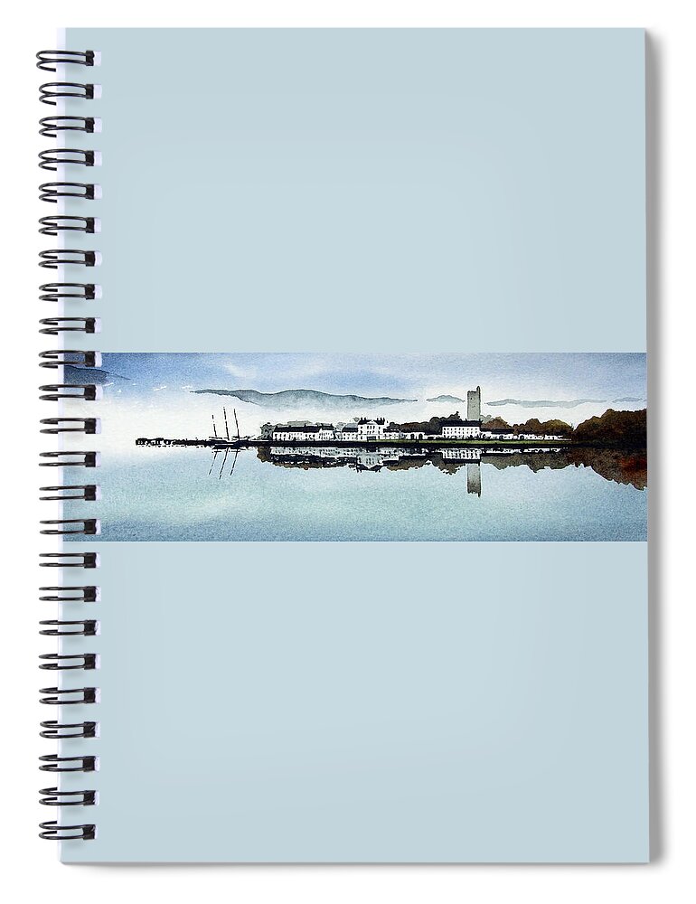 Scotland Spiral Notebook featuring the painting Inverary by Paul Dene Marlor